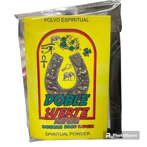 Double luck spiritual powder to fix candles/ polvo espiritual doble suerte